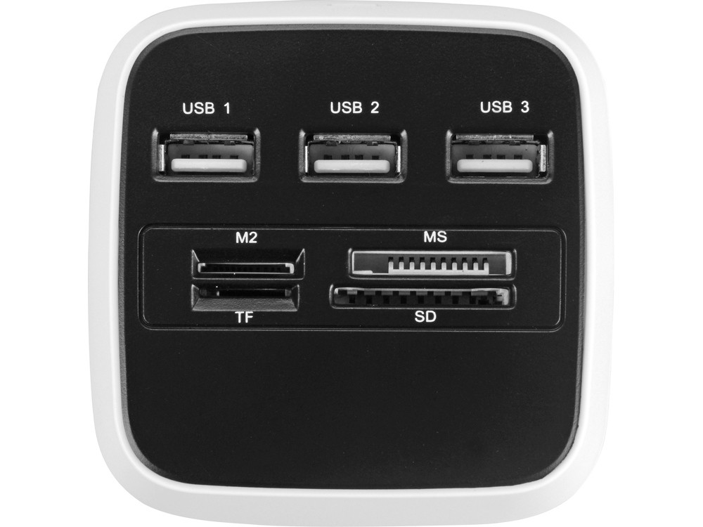 USB Hub на 3 порта со встроенным картридером для карт SD, TF, MS и M2 - фото 3 - id-p60498537