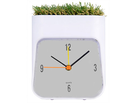 Часы настольные Grass, белый/зеленый, фото 2