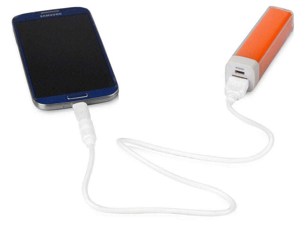 Портативное зарядное устройство Ангра, 2200 mAh, оранжевый - фото 6 - id-p55554863