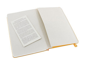 Записная книжка Moleskine Classic (в линейку) в твердой обложке, Large (13х21см), оранжевый, фото 3