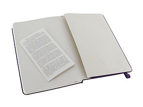 Записная книжка Moleskine Classic (в линейку) в твердой обложке, Large (13х21см), фиолетовый, фото 3