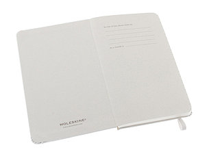 Записная книжка Moleskine Classic (в линейку) в твердой обложке, Pocket (9x14см), белый, фото 2