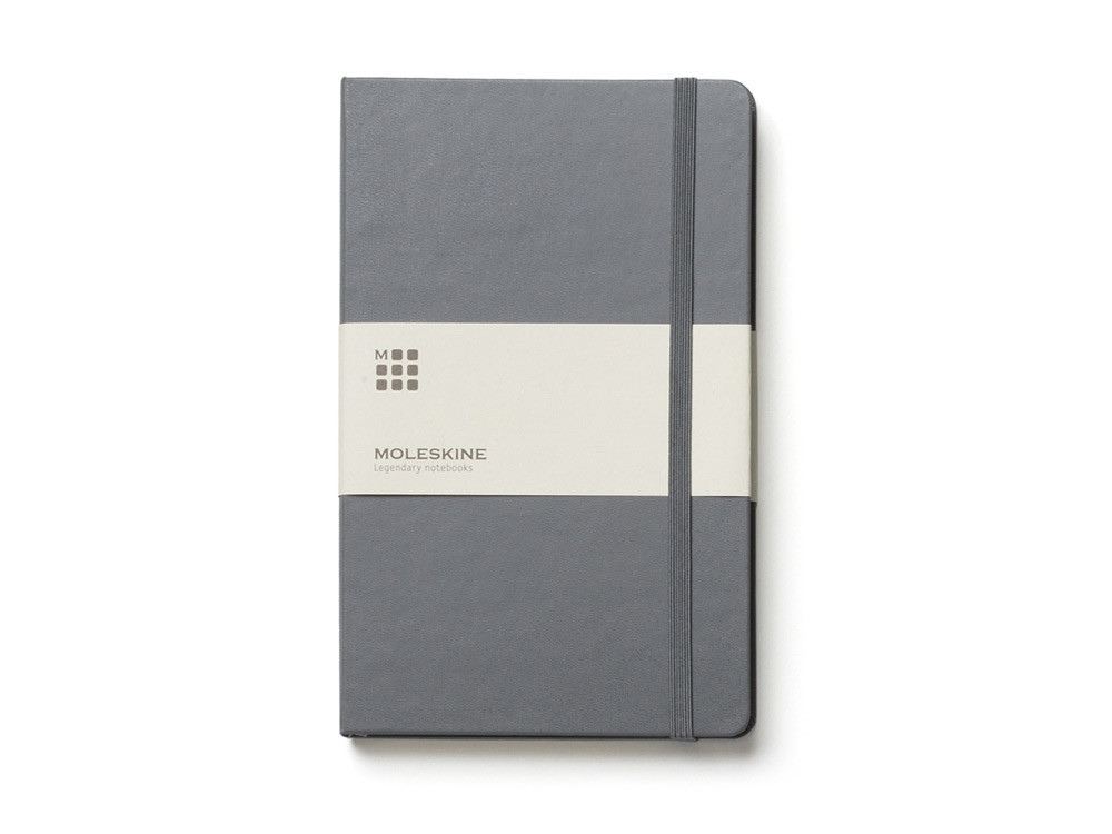 Записная книжка Moleskine Classic (в линейку) в твердой обложке, Pocket (9x14см), серый - фото 1 - id-p60499981