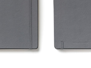 Записная книжка Moleskine Classic (в линейку) в твердой обложке, Large (13х21см), серый, фото 2