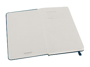 Записная книжка Moleskine Classic (в линейку) в твердой обложке, Large (13х21см), сапфир, фото 2