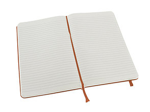 Записная книжка Moleskine Classic (в линейку) в твердой обложке, Large (13х21см), оранжевый коралл, фото 2