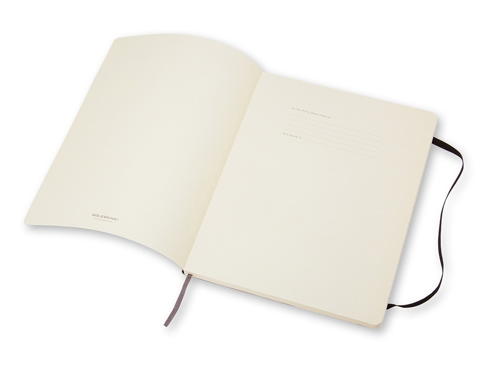 Записная книжка Moleskine Classic Soft (в линейку), ХLarge (19х25 см), черный - фото 2 - id-p60500001