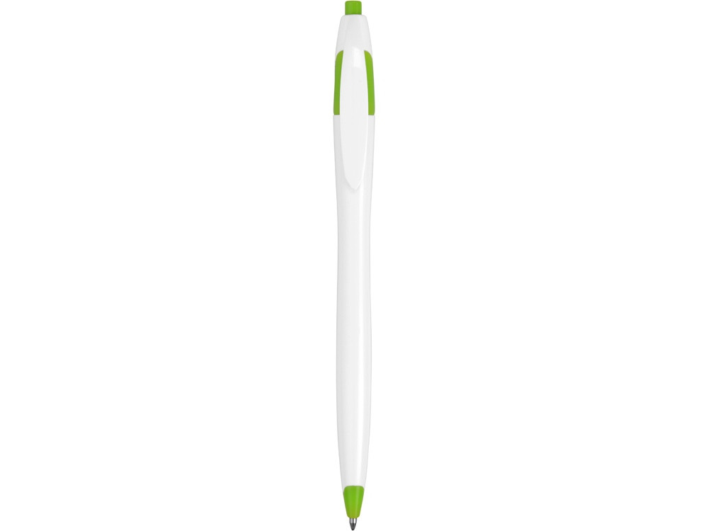 Ручка шариковая Флокс, белый/зеленое яблоко - фото 2 - id-p66073729