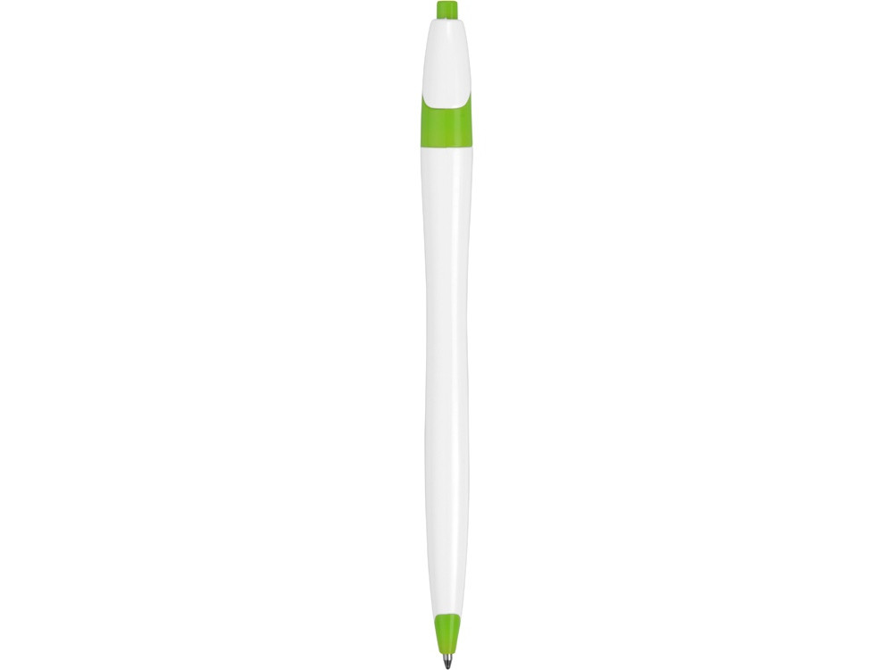 Ручка шариковая Флокс, белый/зеленое яблоко - фото 4 - id-p66073729