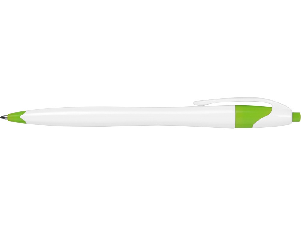 Ручка шариковая Флокс, белый/зеленое яблоко - фото 5 - id-p66073729