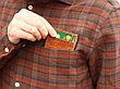 Минималистичный кошелек, коричневый, фото 5