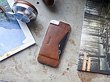 Кошелек-накладка на iPhone 5/5s и SE, коричневый, фото 4