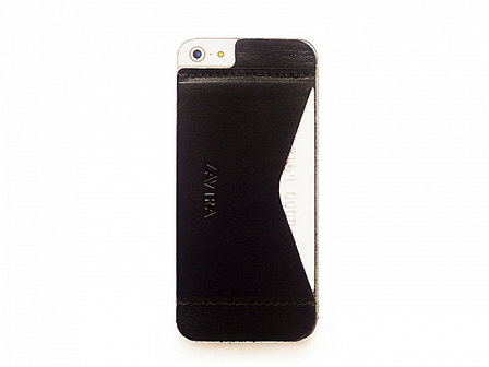 Кошелек-накладка на iPhone 5/5s и SE, черный, фото 2