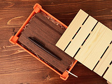 Подарочная деревянная коробка, оранжевый, фото 2