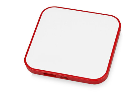 Портативное зарядное устройство (power bank) Квадрум, 2600 mAh, красный, фото 2
