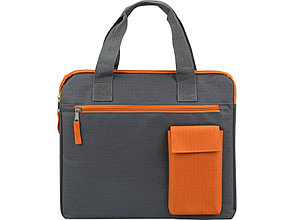 Конференц сумка Session, серый/оранжевый, фото 2
