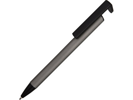 Ручка-подставка шариковая Кипер Металл, серый, фото 2