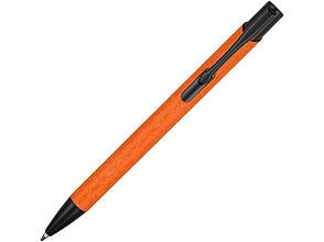Ручка металлическая шариковая Crepa, оранжевый/черный, фото 2