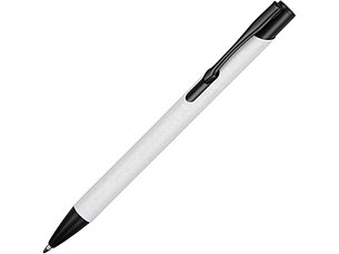 Ручка металлическая шариковая Crepa, белый/черный, фото 2