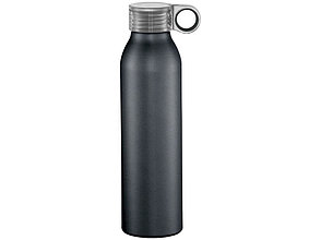 Спортивная алюминиевая бутылка Grom, черный, фото 2