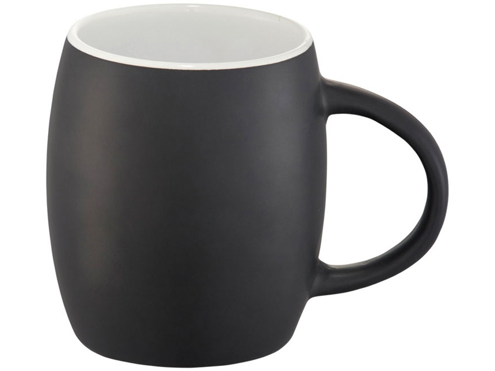 Керамическая чашка Hearth с деревянной крышкой-костером, черный/белый - фото 4 - id-p65545254