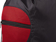 Спортивный рюкзак из сетки на молнии, красный, фото 2