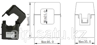 Трансформатор тока XH-SCT-T24 250A/100MA // 0-250А // РАЗЪЕМНЫЙ