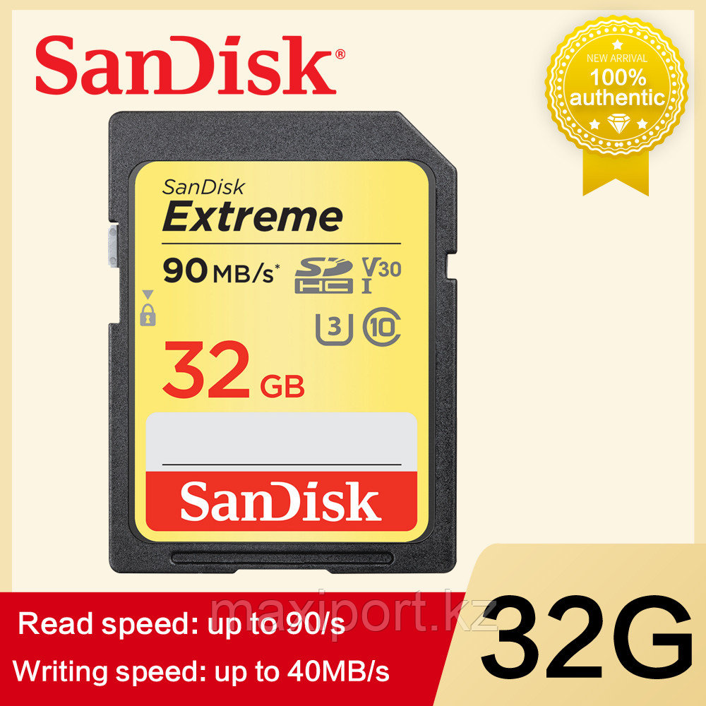 Sdhc Card SanDisk Extreme 32GB 90MB/S UHS-I U3 - фото 2 - id-p66407481