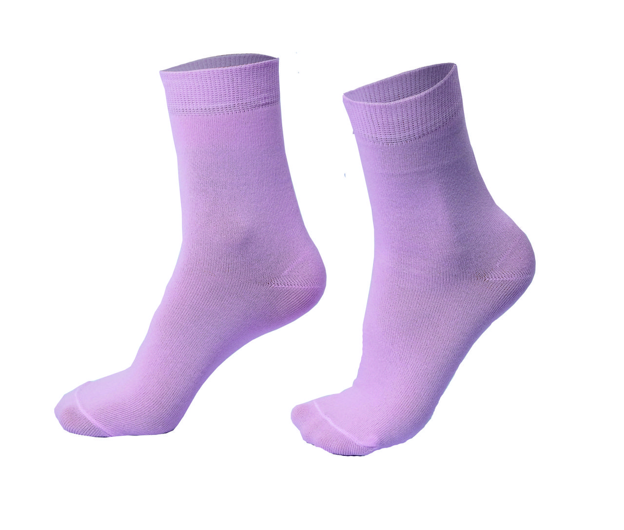 Женские носки однотонные, розовые