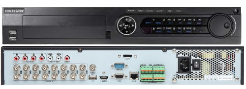 Видеорегистратор гибридный DS-7316HQHI-F4/N 16 каналов до 4MP на канал, с 4 SATA-интерфейсами Обновлённая