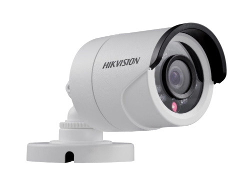 DS-2CD1002-I - 1MP Уличная цилиндрическая IP-камера с ИК-подсветкой на кронштейне.