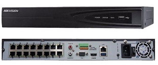 DS-7616NI-E2/16P - 16-ти канальный сетевой 6МP-видеорегистратор с 16-ю PoE-портами.