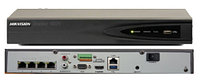 Видеорегистратор сетевой DS-7604NI-K1/4P 4-х канальный 4К-с 4-мя PoE-портами.
