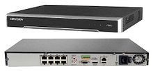 DS-7608NI-K2/8P - 8-ми канальный сетевой 4К-видеорегистратор с 8-ю PoE-портами.
