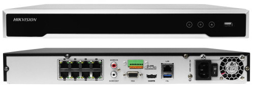 Видеорегистратор сетевой DS-7616NI-E2/8P 16-ти канальный 6МP с 8-ю PoE-портами.