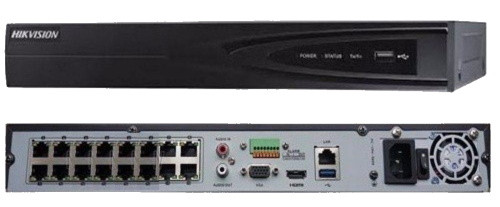 Видеорегистратор сетевой DS-7616NI-I2/16P 16-ти канальный 12МP с 16-ю PoE-портами.