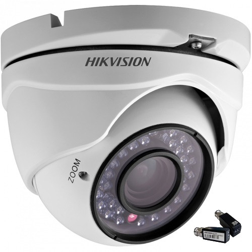 DS-2CE56C2T-IRM + DS-1H18 - Комплект 1,3MP уличной купольной HDTVI 720P камеры с ИК-подсветкой и