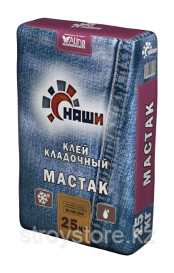 Клей для кладки НАШИ "МАСТАК", 25 кг.