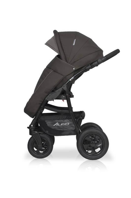 Коляска 2 в 1 ALFA RIKO BASIC 05 (серый-графит)