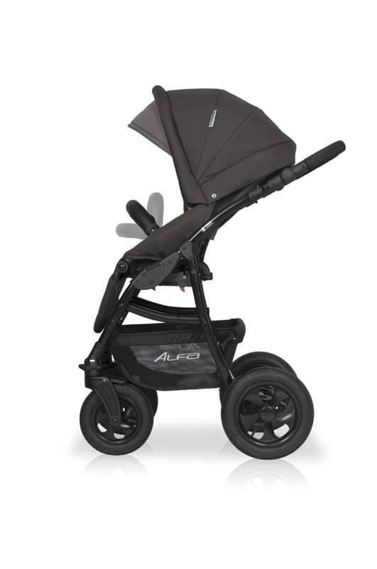 Коляска 2 в 1 ALFA RIKO BASIC 05 (серый-графит)