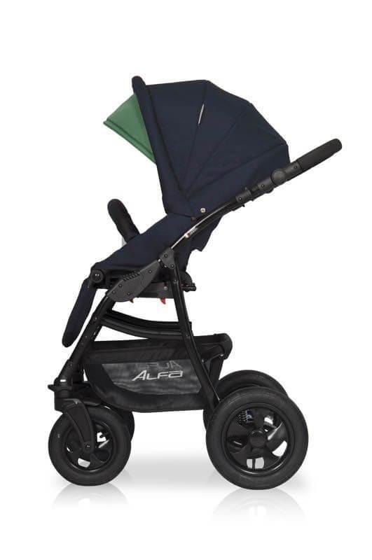 Коляска 2 в 1 ALFA RIKO BASIC 05 (серый-графит)