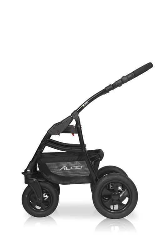 Коляска 2 в 1 ALFA RIKO BASIC 05 (серый-графит)