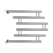 Орамал кептіргіш/Полотенцесушитель ПМ-4 60/60 без полки