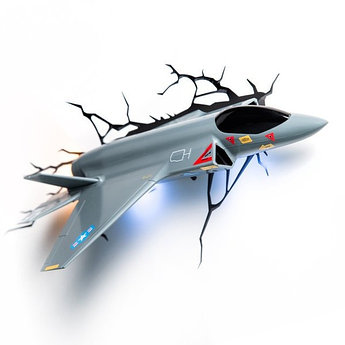 Светильник 3D deco light - "Военный самолет"