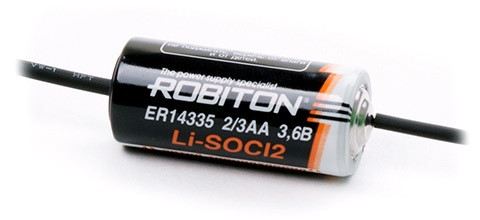Robiton ER-14335 2/3AA с аксиальными выводами