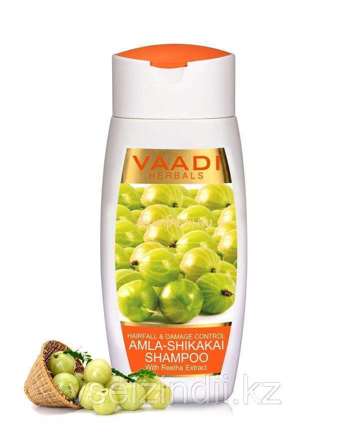 Шампунь против выпадения волос Амла &Шикакай Ваади/ Vaadi Herbals Amla Shikakai Shampoo. 350ml