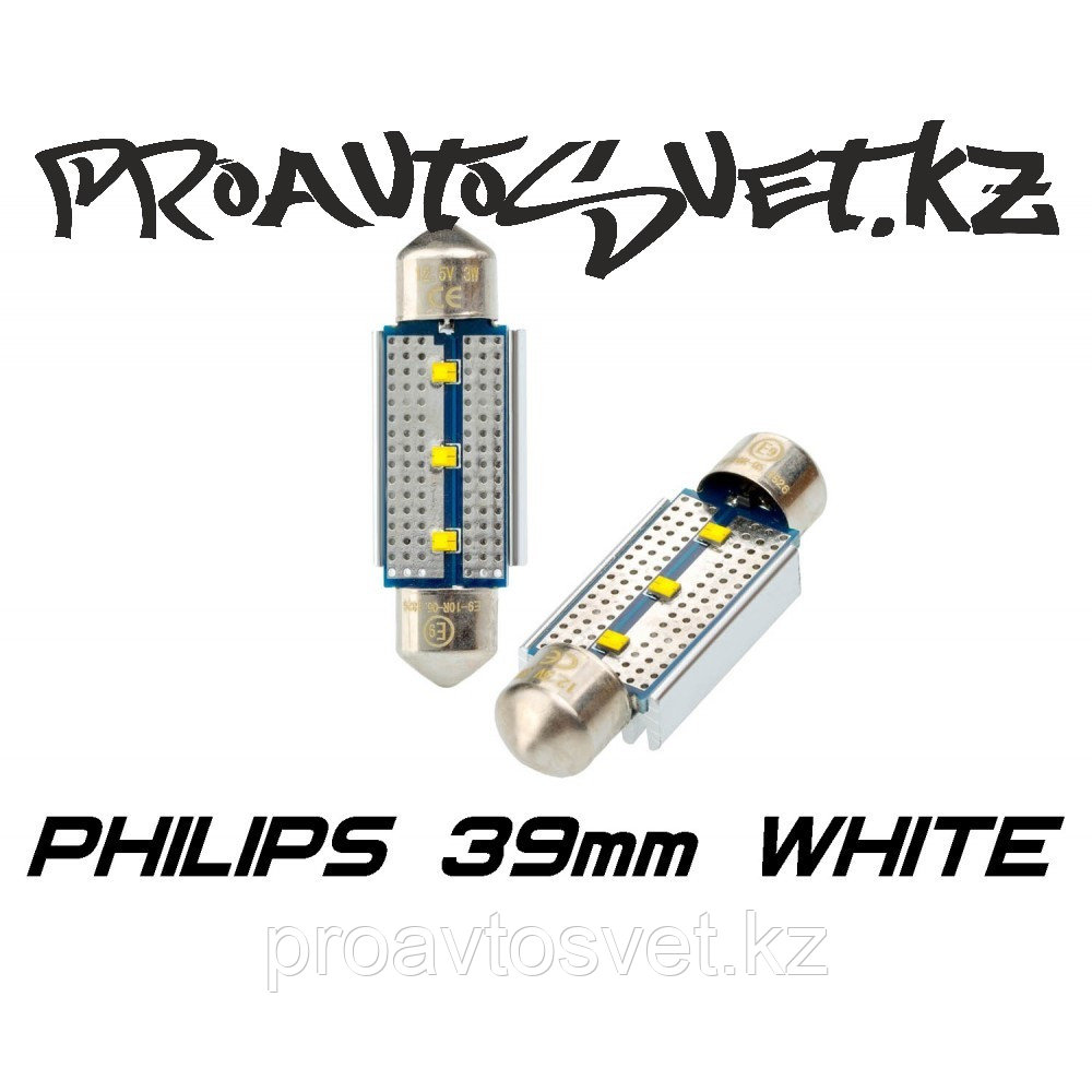 Светодиодная лампа Optima Premium PHILIPS CAN Festoon 39 mm белая с обманкой - фото 1 - id-p66465428