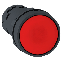 XB7NA42 Кнопка 22 мм красная с возвратом NO+NC