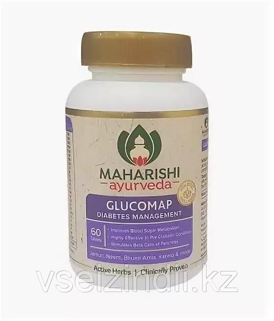 Глюкомап Махариши Аюрведа (Glucomap, Maharishi Ayurveda). Понижает сахар в крови! 60 табл.