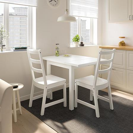Стол с откидной полой НОРДВИКЕН белый ИКЕА, IKEA, фото 2